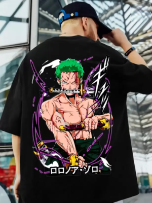 zoro anime printed t shirt(one piece)