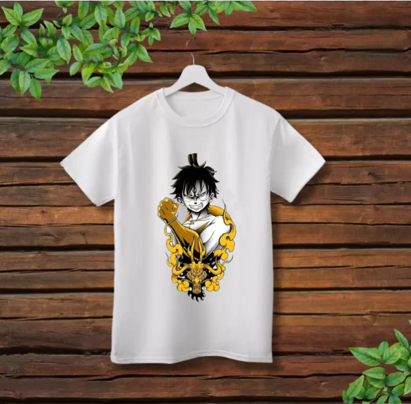 luffy vs kaido print t shirt