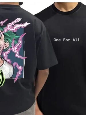 deku my hero academy anime printed t shirt