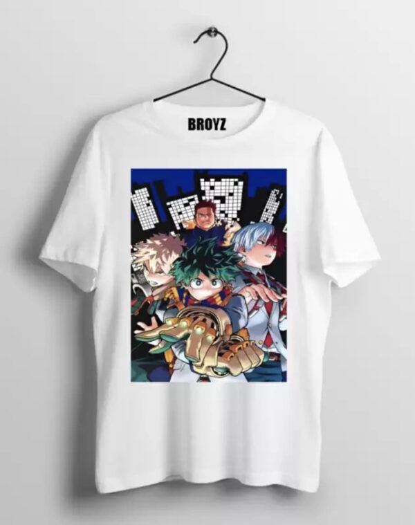 my hero accademy anime printed t shirt