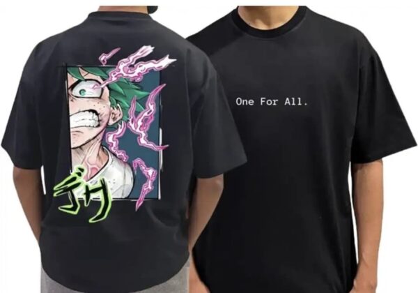 my hero academy anime printed t shirt