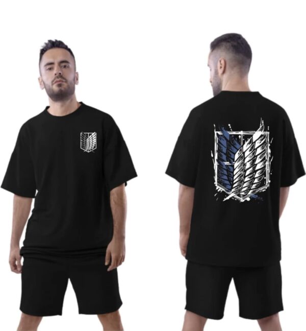 attack on titans anime printed t shirt