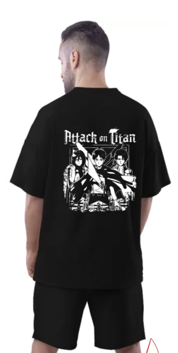 attack on titan anime printed t shirt - Image 2