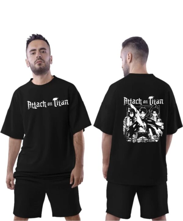 attack on titan anime printed t shirt