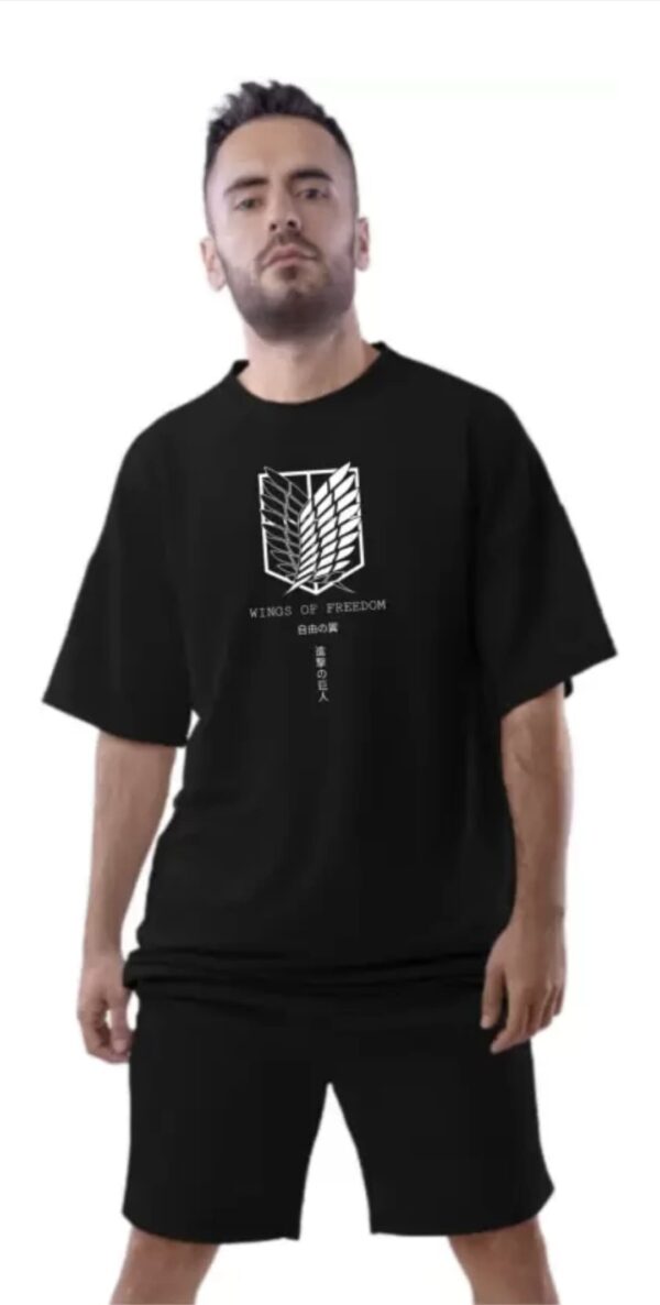 attack on titan printed t shirt - Image 2