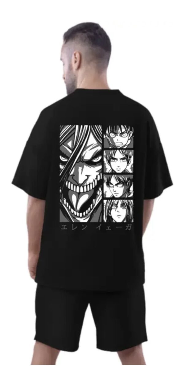 attack on titan printed t shirt