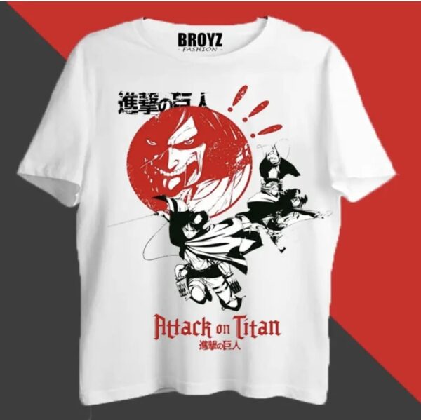 attack on titan(levi) anime printed t shirt