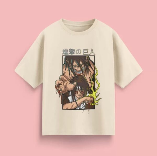 attack on titan(eren yeager) t shirt - Image 3