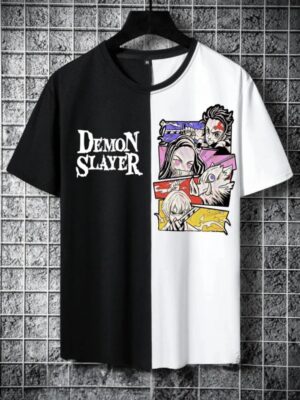 demon slayer printed t shirt