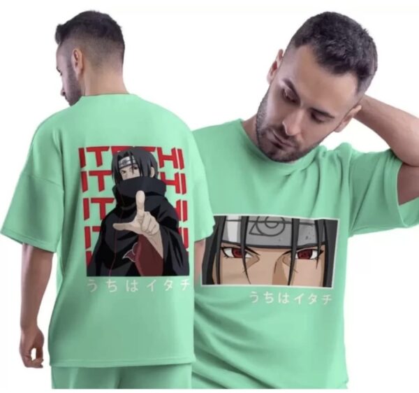 itachi sharingan eyes t shirt (Green)