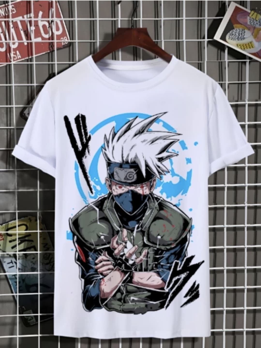 kakashi hatake(chidori) pure cotton t shirt - Image 3