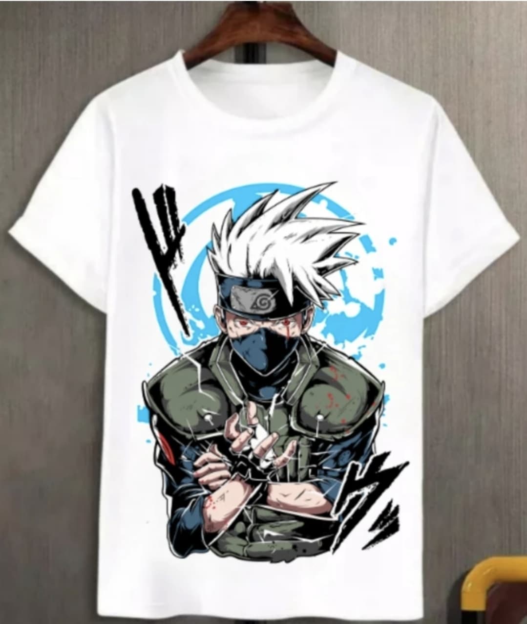 kakashi hatake(chidori) pure cotton t shirt - Image 4