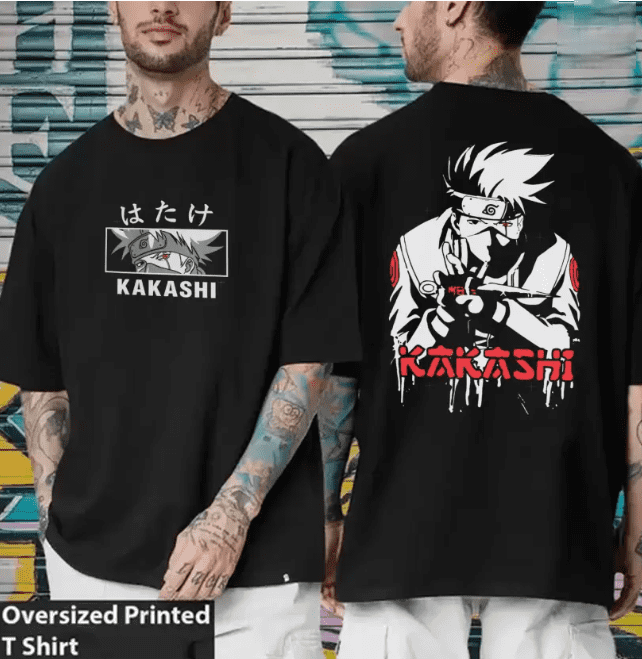 copy ninja anime printed t shirt - Image 2
