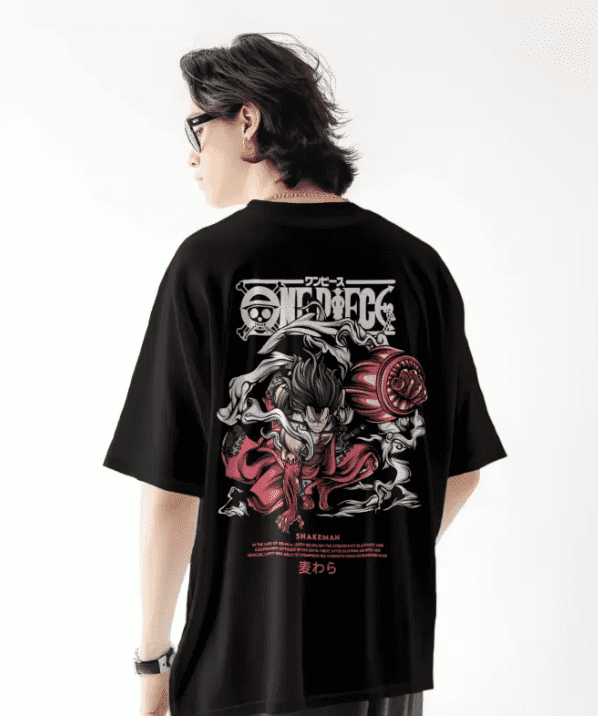 luffy gear 4 printed anime t shirt - Image 2